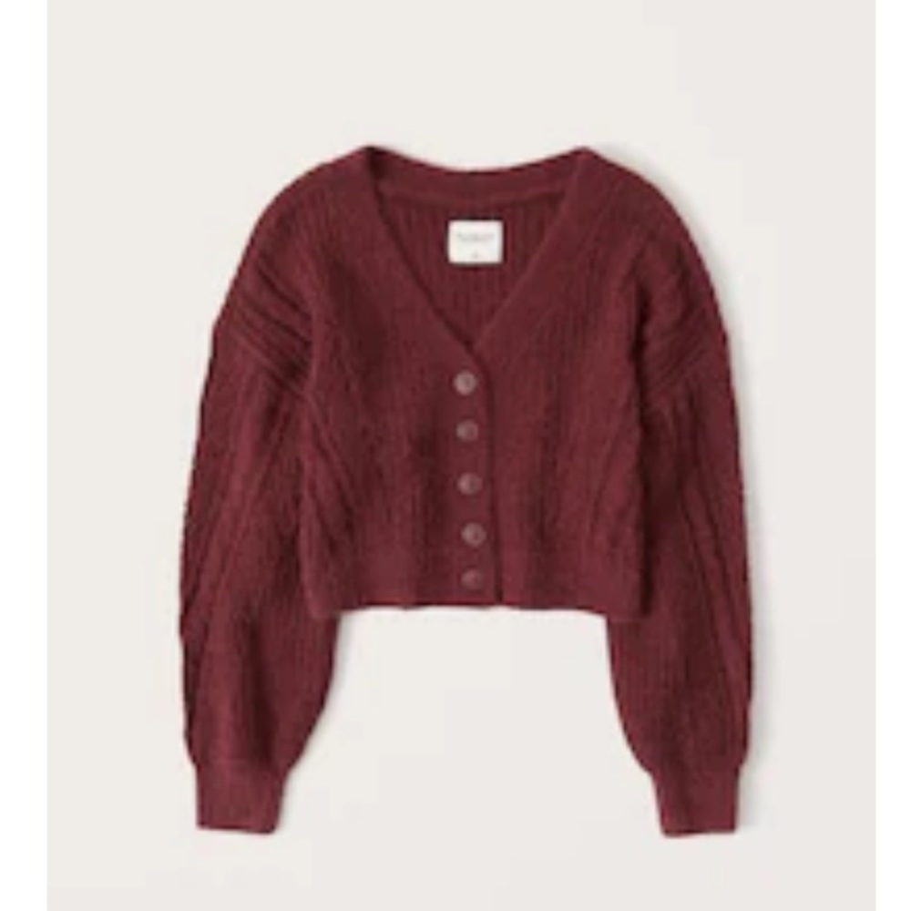 Abercrombie Eyelash Cropped Cardigan